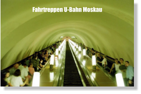 Fahrtreppen U-Bahn Moskau